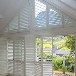 Custom Shutters: Triangular Shaped - Interior Shutters