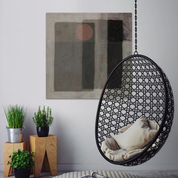 "Partial Eclipse I" Painting Print on Wrapped Canvas