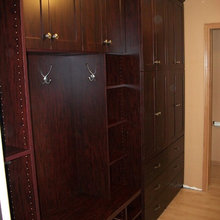 Mud Room shelving and closet systems
