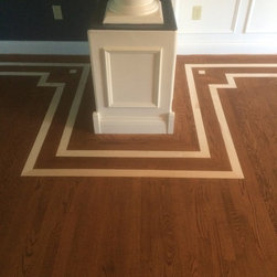Hardwood Floors with Border - Floor Medallions And Inlays