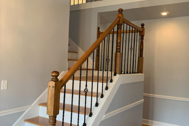Inspiration for a timeless staircase remodel in Atlanta