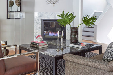 Trendy living room photo in Other