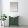 Ivy 30" Single Sink Bathroom Vanity Set, Vogue Green