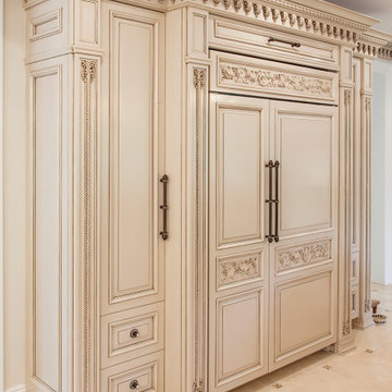 Hand carved kitchen