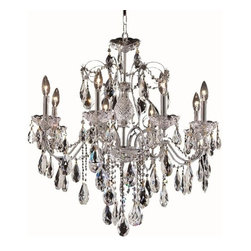 Elegant Lighting - Elegant Lighting 2016D26C/SS Chandelier St. Francis - Chandeliers