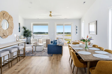 Dining room - coastal dining room idea in Wilmington