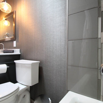 Luxe Transitional Centennial Guest Bath Remodel