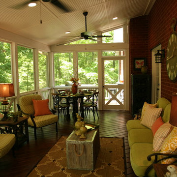 Macon area cross buck screened porch