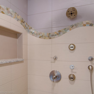 A warm inviting masterbath that is your own spa to relax in.