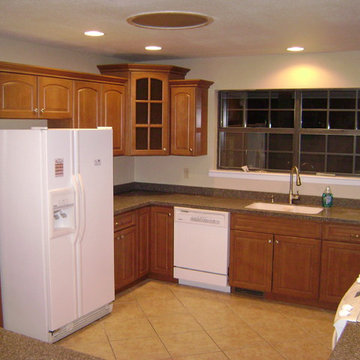 AWS Designs using HomeCrest Cabinetry Maple toffee