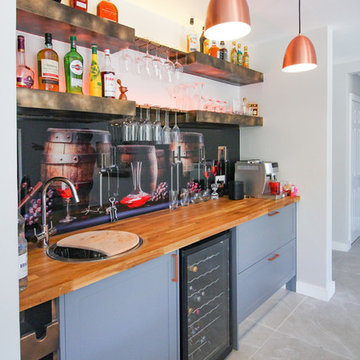 Incredible Kitchen Extension With Custom Bar