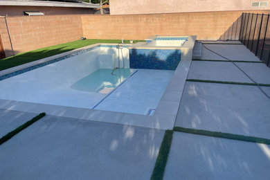 New inground Pool Installation + Hot Tub installation