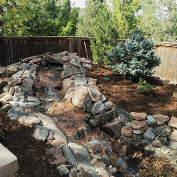 Back Yard Renovations with Water Feature - Highlands Ranch, CO