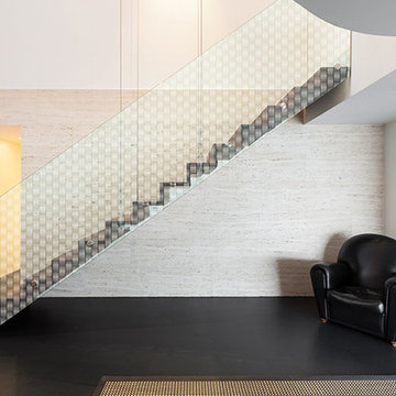 Etched Glass Railing