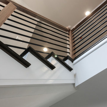 Project #69 | Contemporary Staircase with Horizontal Metal Rods