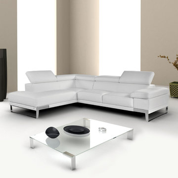 "Nicoletti" Italian Leather Sectional Sofa