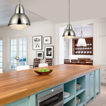 Belmont Pendants above Kitchen Counter