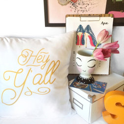 Oh, Susannah Hey Y'all Throw Pillow Cover (Yellow) - Products