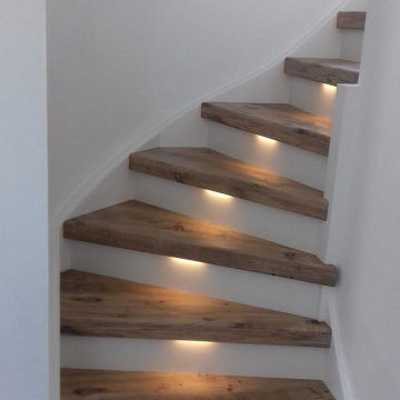 Rénovation et création de luminaire sur escalier