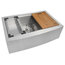 Ruvati RVH9300 Apron Front 16 Gauge 36" Kitchen Sink Single Bowl