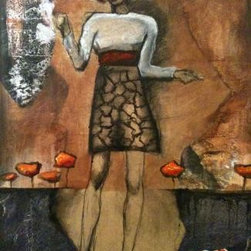 Pretty Girl Vivian - Mixed Media Art