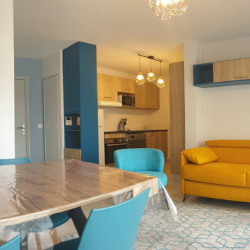 Aménagement et décoration d'un appartement neuf à Argelès sur mer