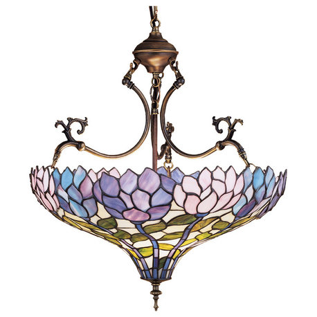 20" Wisteria Inverted Pendant 605