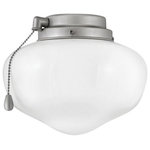 Hinkley - Hinkley 930008FBN Schoolhouse - 8.25" 9W 1 LED Light Kit - Warranty: LED Lamps carry a 3 years limiteSchoolhouse 8.25" 9W Brushed Nickel Etche *UL: Suitable for wet locations Energy Star Qualified: n/a ADA Certified: n/a  *Number of Lights: Lamp: 1-*Wattage:9w Medium Base LED bulb(s) *Bulb Included:Yes *Bulb Type:Medium Base LED *Finish Type:Brushed Nickel