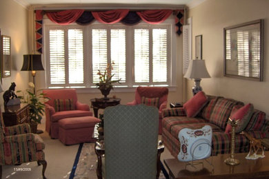 Example of a classic living room design in Other