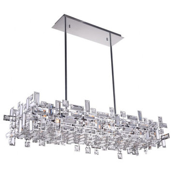CWI Lighting 5689P35-12-601 12 Light Chandelier with Chrome Finish