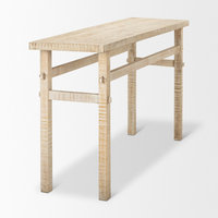 Rosie Small Blonde Wood Console Table - Farmhouse - Console Tables - by ...