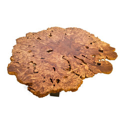 Live Edge Maple Burl Coffee Table - Coffee Tables