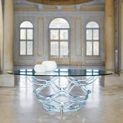 Neolitico 72 Glass Table - Dining Tables