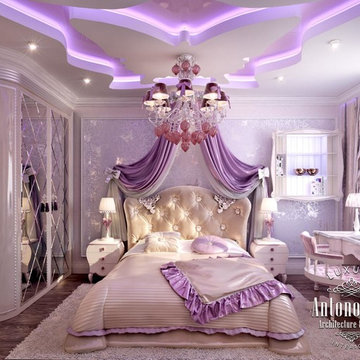 Pink girly bedroom from Katrina Antonovich