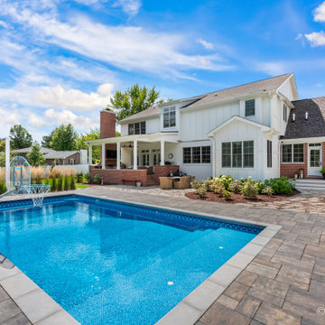 Modern Alan Farmhouse Pool
