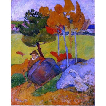 Paul Gauguin Breton Boy in a Landscape Wall Decal