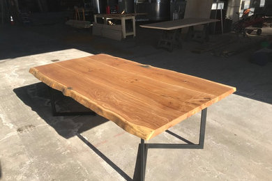 Modern Live edge dining room table