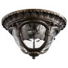 Quorum International Riviera Oiled Bronze Oiled Bronze Two-Lights Outdoor Flush