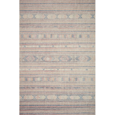 ED Ellen DeGeneres x Loloi Alameda ALA-07 Sunset, Mist Area Rug, 3'6"x5'6"