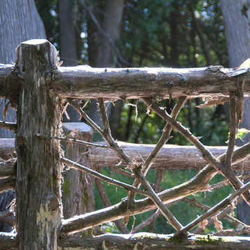Cottage by the Lake - Charlotte, VT - Rustic Wooden Branch Railing