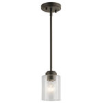 Kichler Lighting - Kichler Lighting 44032NI Winslow - One Light Mini Pendant - Canopy Included: TRUE Shade Included: TRUE Canopy Diameter: 4.75* Number of Bulbs: 1*Wattage: 75W* BulbType: A19* Bulb Included: No
