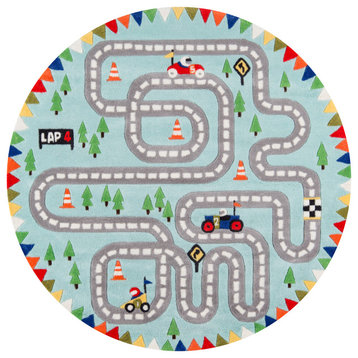 Lil Mo Whimsy Rug, 5'x5' Round