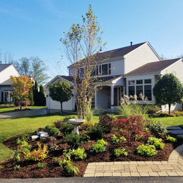 Lake Zurich Backyard Landscape and All New Front Yard Landscape Curb Appeal