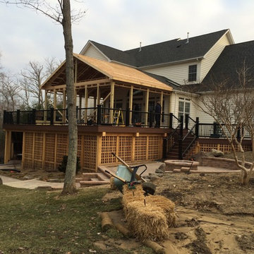 Pasadena MD Deck, Patios, Fire Pit and Sunroom