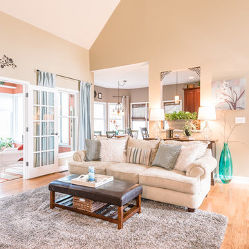Lake Norman Home Living Room Spaces