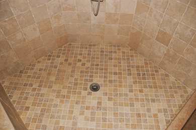 shower pan tiled