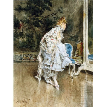 Giovanni Boldini The Beauty Before The Mirror, 21"x28" Wall Decal