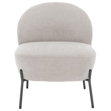Safavieh Brax Petite Slipper Chair, Light Grey