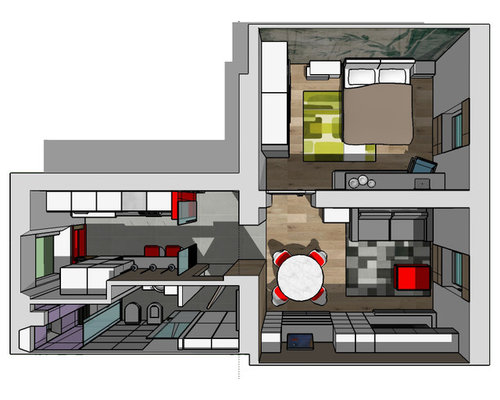 Progetto appartamento 50 mq Progetto casa 50 mq