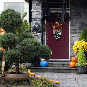 Halloween Home Decor, New Door for a New Season in Traditional Home